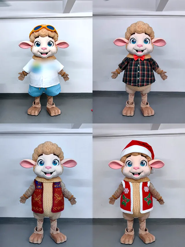 Jeden maskot ovečky, čtyři oblečky pro resort