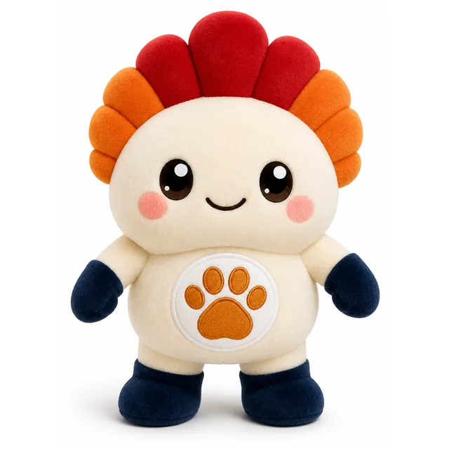 Studio visualisation of a mascot
