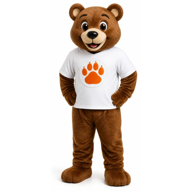 Studiovisualisatie van een mascotte